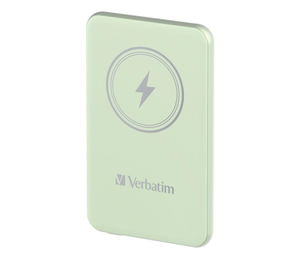 Verbatim Charge 'n' Go Magnetic Wireless Power Bank 5000mAh zielony - 1236525 - zdjęcie